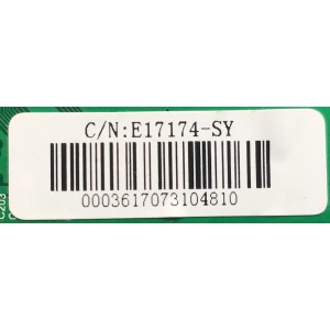 MAIN FUENTE PARA TV ELEMENT / NUMERO DE PARTE E17174-SY / ST6308RTU-AP1 / 110105002304 / 1602-17070042 / DISPLAY T500HVN07.5 / MODELO ELST5016S	